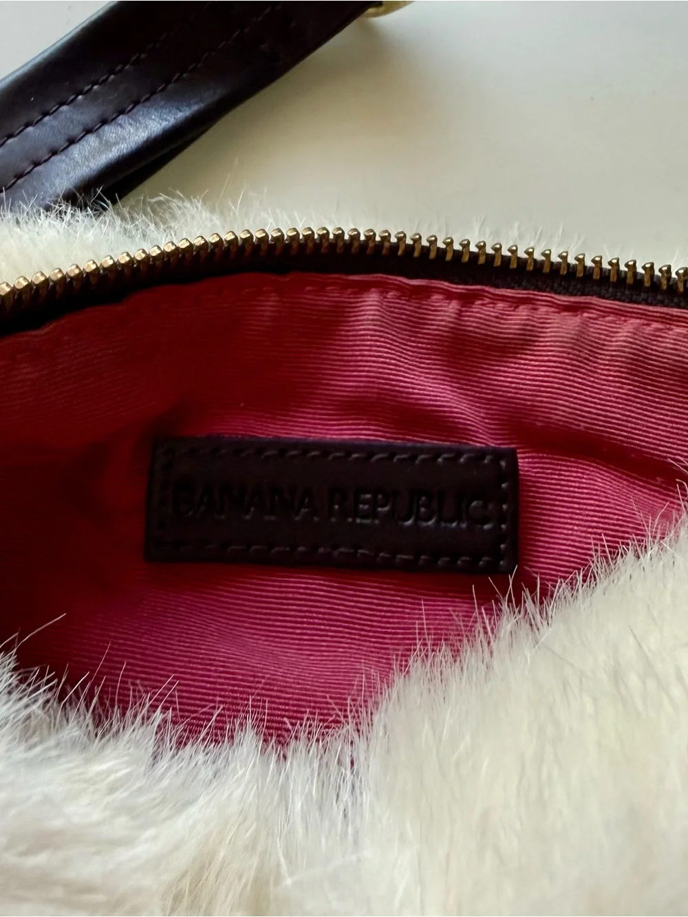 Faux Fur Shoulder Bag in Cream - Stylish Women's Bag
